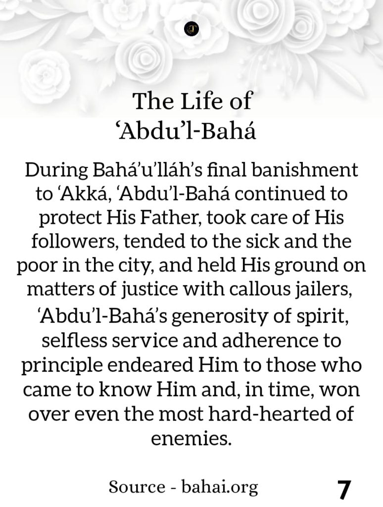 Digital Posts about Life and Teachings of  ‘Abdu’l-Bahá'