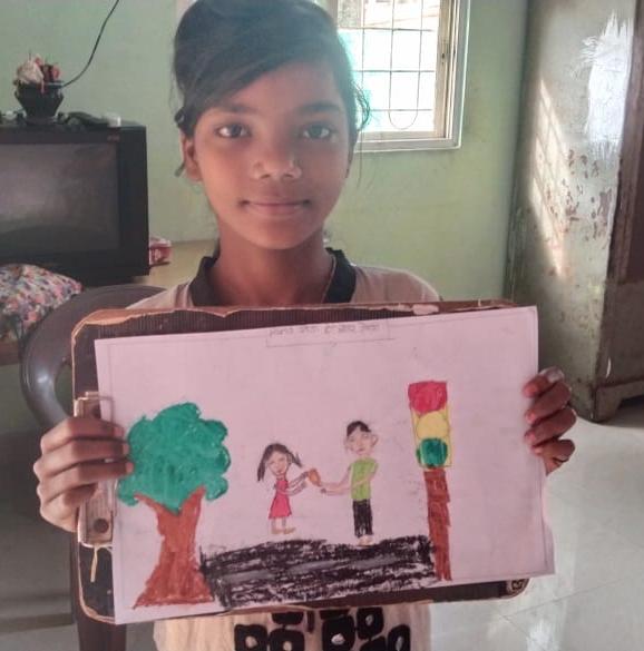 To commemorate the centenary of the Ascension of ‘Abdu’l-Bahá, Satara community had organized a drawing event on theme "Service to Man is service to God".