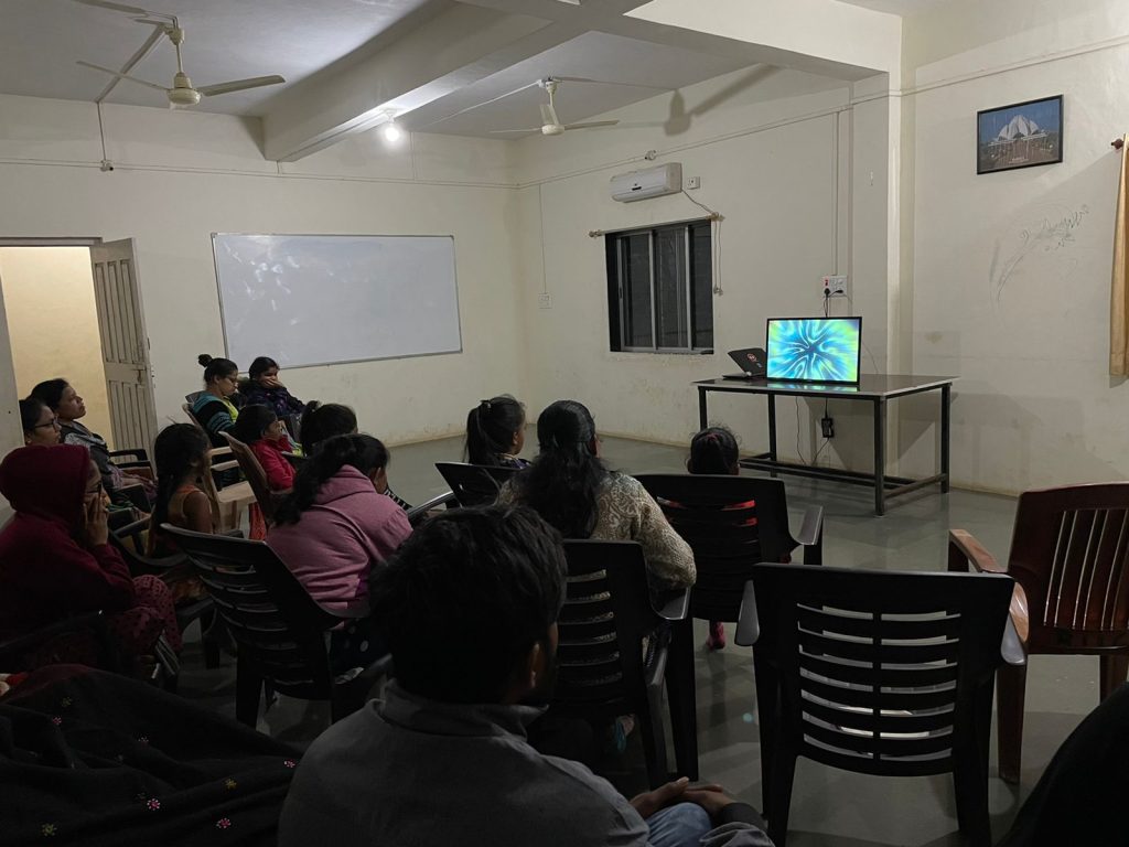 2.	Screening of the film Exemplar with friends from Ahwa Community at Bahá'í Centre in Ahwa which was aimed to make conversations to achieve the goal of Ahwa cluster and role of each Community within it.